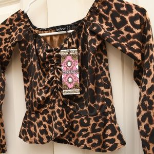 BOOHOO Cheetah Top